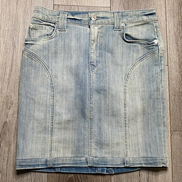 7 for all mankind Denim Skirt Size 28 - Picture 1 of 16